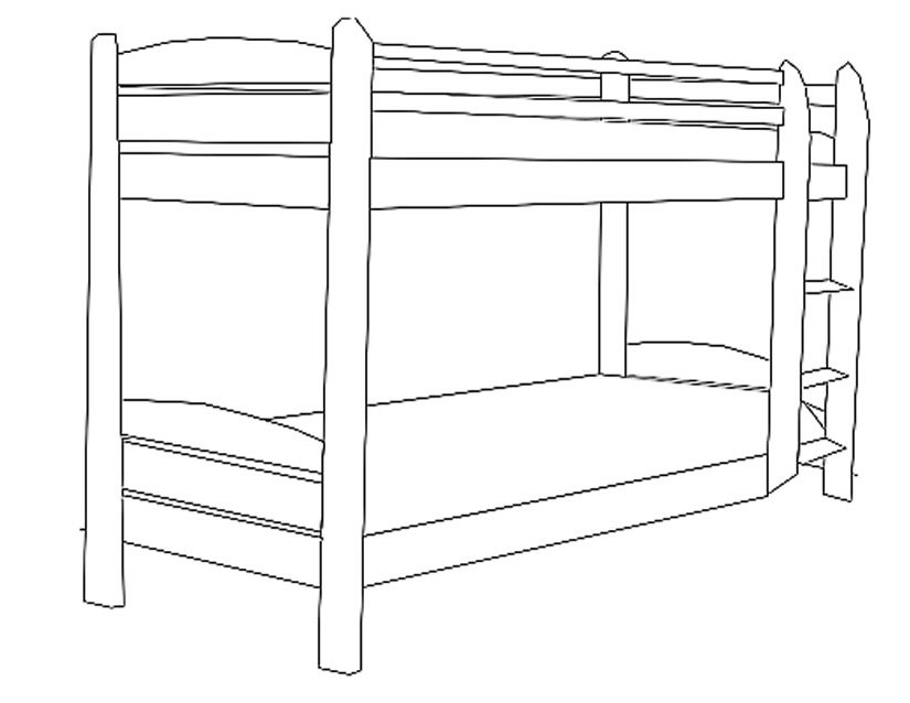 Coloring page: Bed (Objects) #167845 - Free Printable Coloring Pages