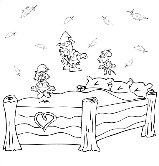 Coloring page: Bed (Objects) #167887 - Free Printable Coloring Pages