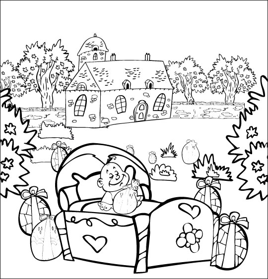 Coloring page: Bed (Objects) #167929 - Free Printable Coloring Pages