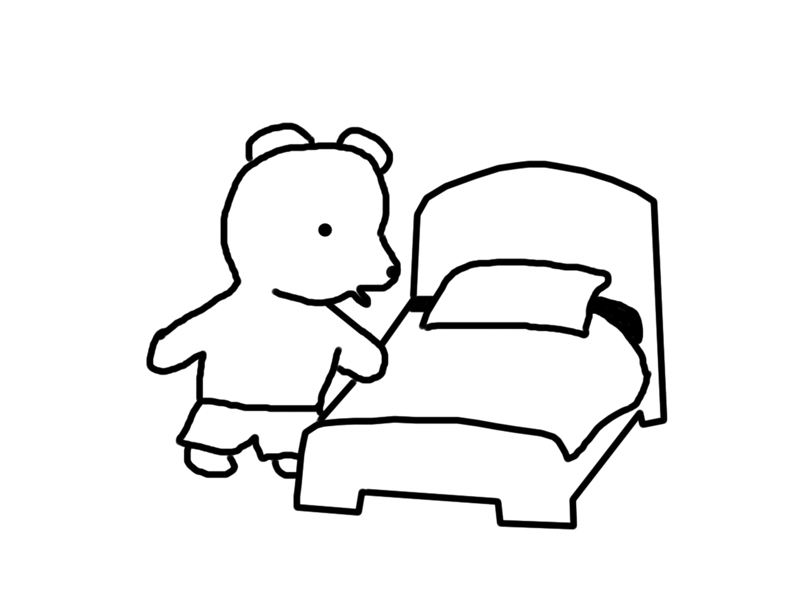 Coloring page: Bed (Objects) #168046 - Free Printable Coloring Pages