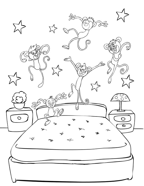 Coloring page: Bed (Objects) #168115 - Free Printable Coloring Pages