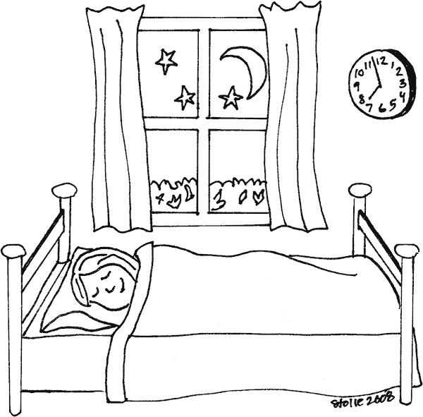 Coloring page: Bed (Objects) #168127 - Free Printable Coloring Pages