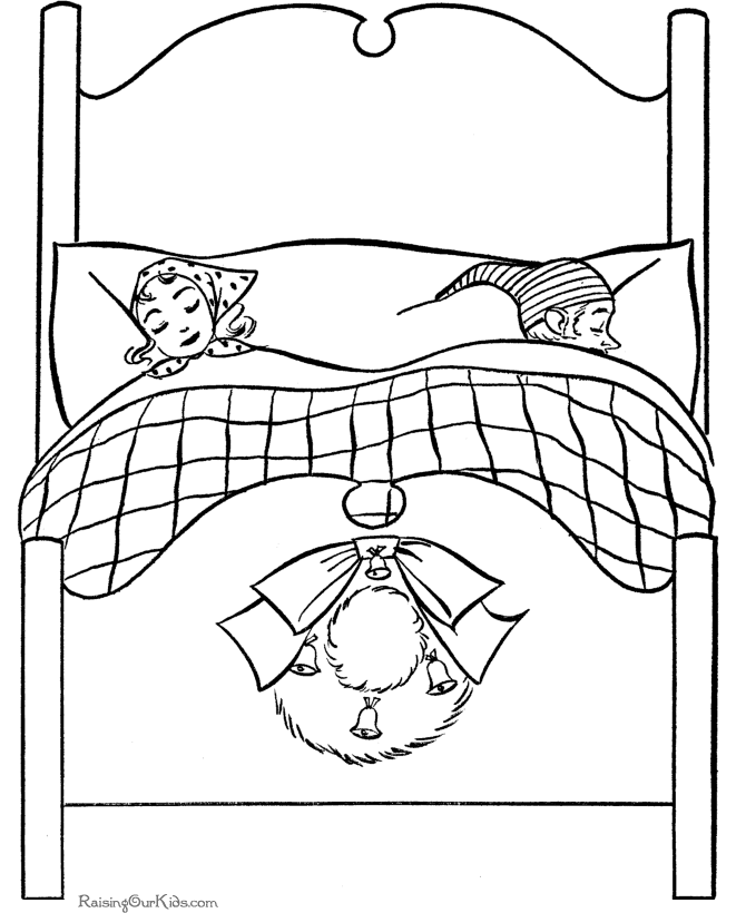 Coloring page: Bed (Objects) #168136 - Free Printable Coloring Pages