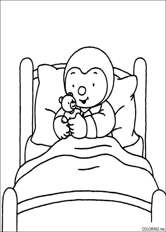 Coloring page: Bed (Objects) #168153 - Free Printable Coloring Pages