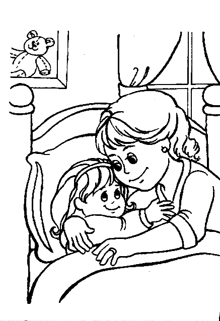 Coloring page: Bed (Objects) #168201 - Free Printable Coloring Pages