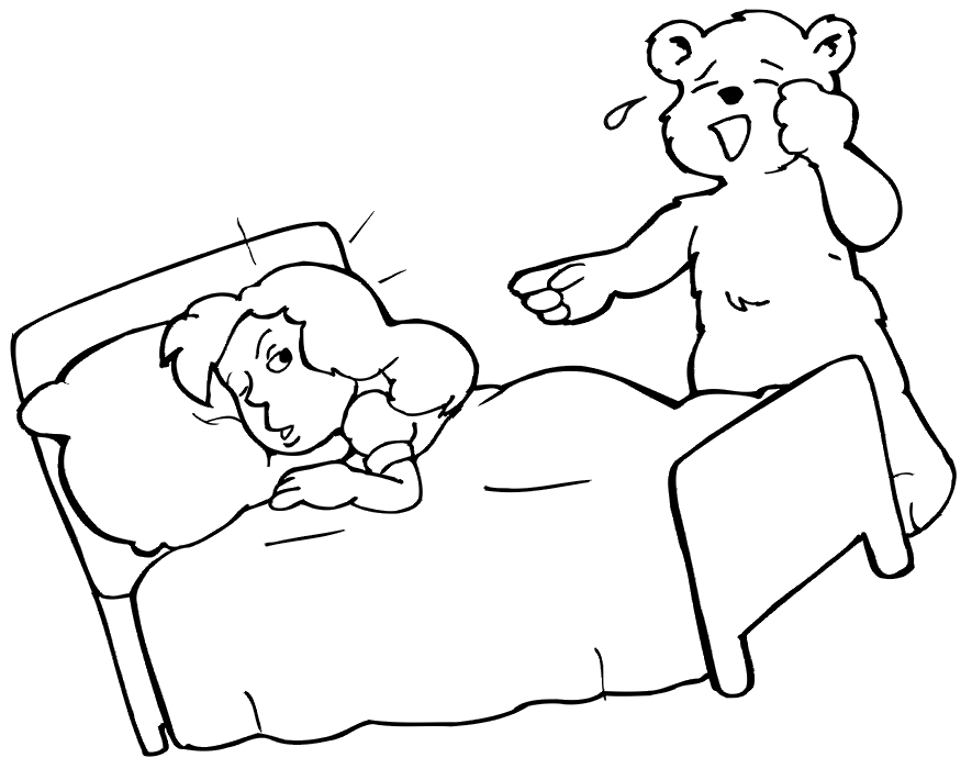 Coloring page: Bed (Objects) #168208 - Free Printable Coloring Pages