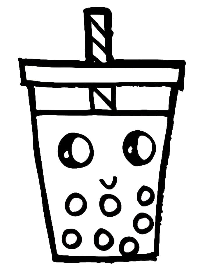 Free printable Bubble Tea coloring page #221528 from Objects collection Free printable Bubble Tea coloring page #221528 from Objects collection