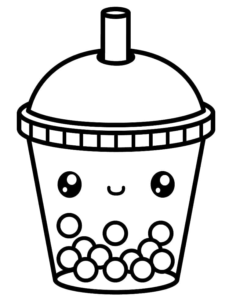 Free printable Bubble Tea coloring page #221537 from Objects collection Free printable Bubble Tea coloring page #221537 from Objects collection