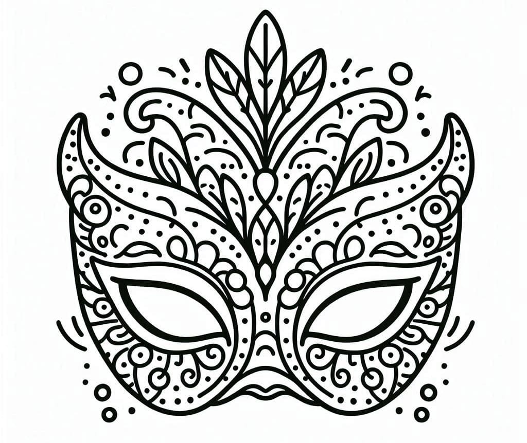 Free printable Carnival Mask coloring page #216549 from Objects collection Free printable Carnival Mask coloring page #216549 from Objects collection