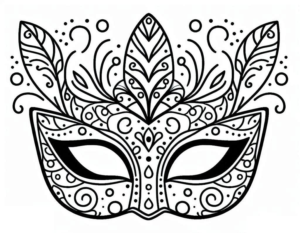 Free printable Carnival Mask coloring page #216550 from Objects collection Free printable Carnival Mask coloring page #216550 from Objects collection