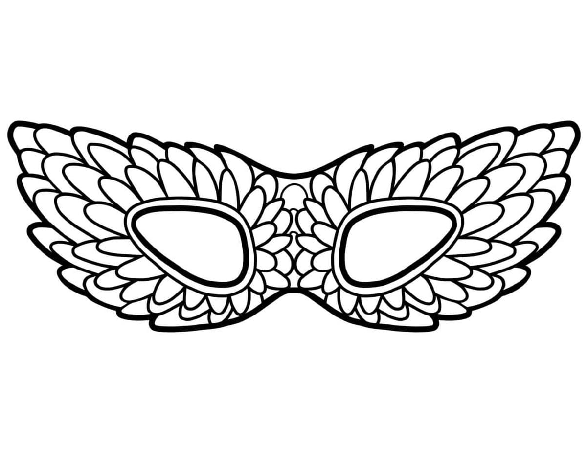 Free printable Carnival Mask coloring page #216560 from Objects collection
