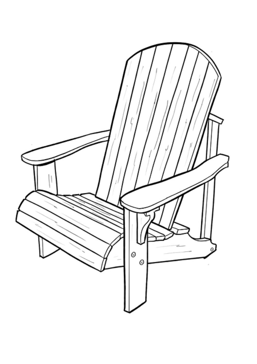 Free printable Chair coloring page #180448 from Objects collection
