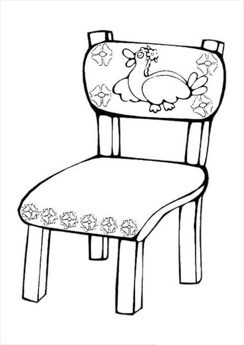 Free printable Chair coloring page #180469 from Objects collection