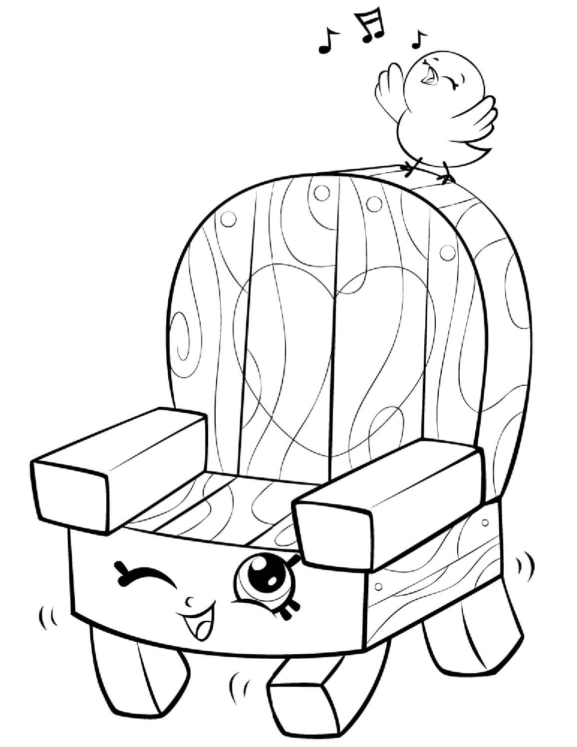 Free printable Chair coloring page #180498 from Objects collection
