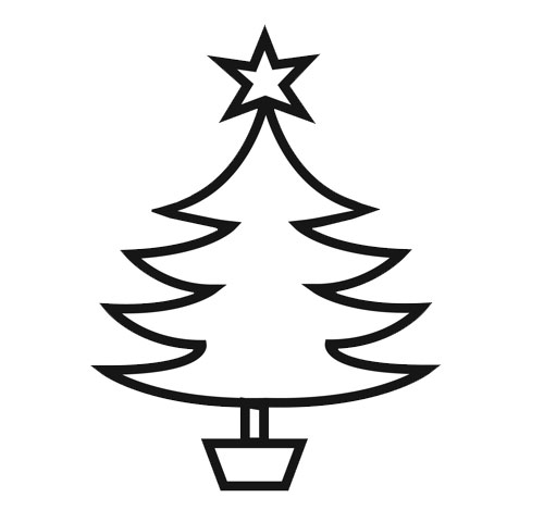 Coloring page: Christmas Tree (Objects) #167438 - Free Printable Coloring Pages