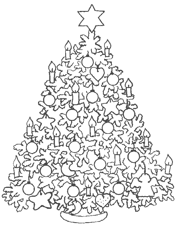 Coloring page: Christmas Tree (Objects) #167456 - Free Printable Coloring Pages