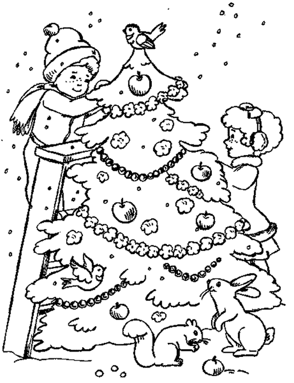 Coloring page: Christmas Tree (Objects) #167462 - Free Printable Coloring Pages