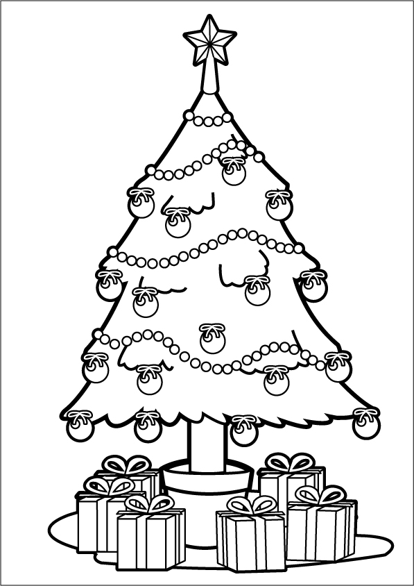 Coloring page: Christmas Tree (Objects) #167464 - Free Printable Coloring Pages