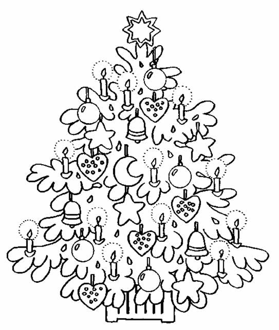 Coloring page: Christmas Tree (Objects) #167468 - Free Printable Coloring Pages