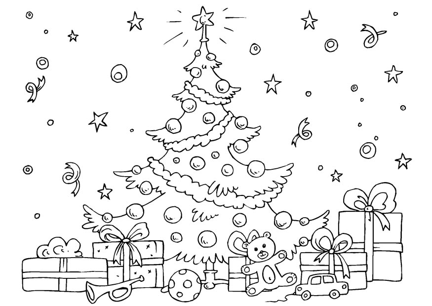 Coloring page: Christmas Tree (Objects) #167488 - Free Printable Coloring Pages