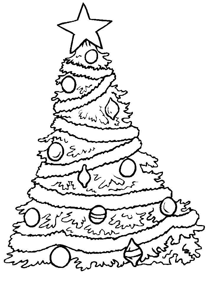 Coloring page: Christmas Tree (Objects) #167493 - Free Printable Coloring Pages