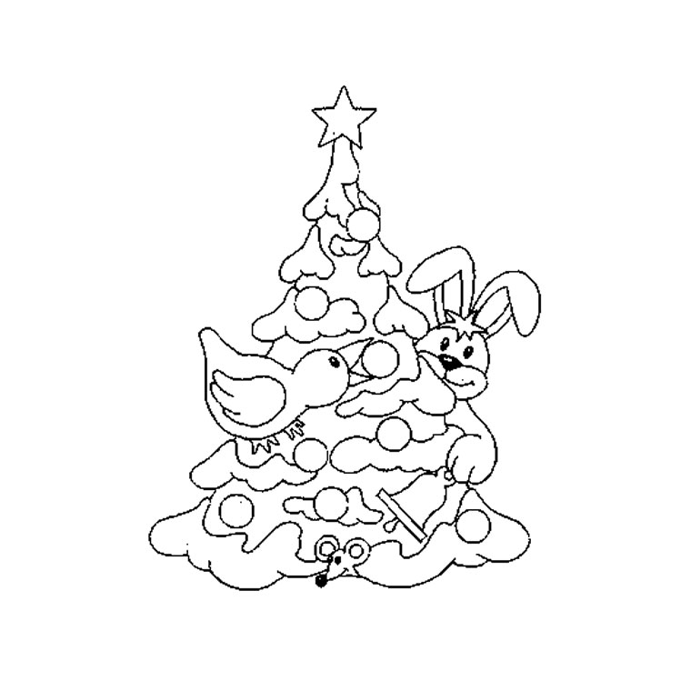Coloring page: Christmas Tree (Objects) #167502 - Free Printable Coloring Pages