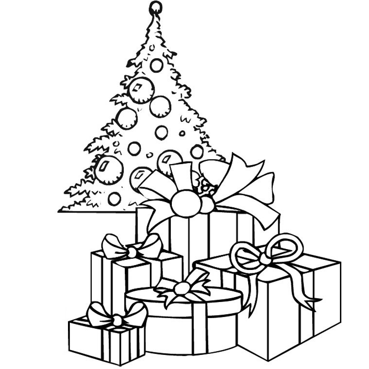 Coloring page: Christmas Tree (Objects) #167506 - Free Printable Coloring Pages