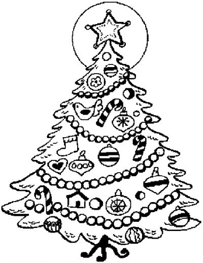 Coloring page: Christmas Tree (Objects) #167513 - Free Printable Coloring Pages