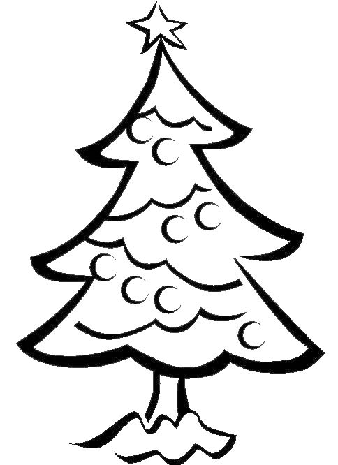 Coloring page: Christmas Tree (Objects) #167543 - Free Printable Coloring Pages