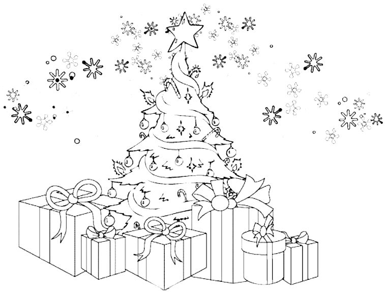 Coloring page: Christmas Tree (Objects) #167547 - Free Printable Coloring Pages