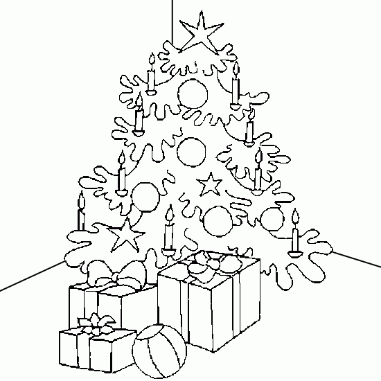 Coloring page: Christmas Tree (Objects) #167587 - Free Printable Coloring Pages