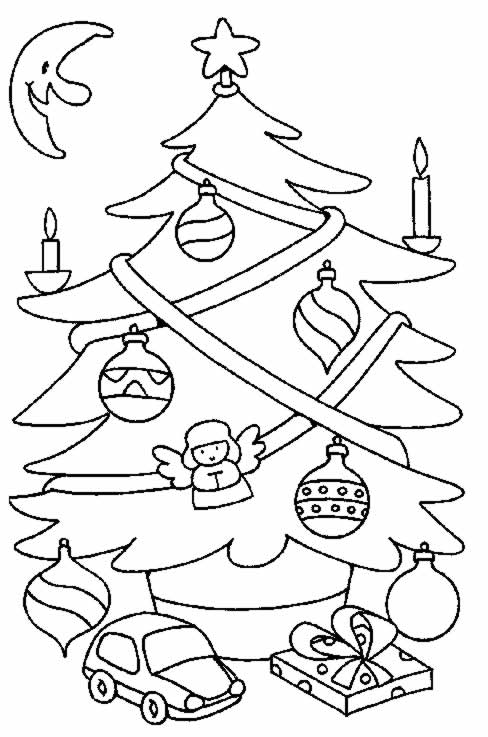 Coloring page: Christmas Tree (Objects) #167610 - Free Printable Coloring Pages