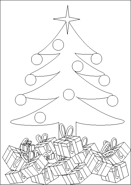 Coloring page: Christmas Tree (Objects) #167614 - Free Printable Coloring Pages