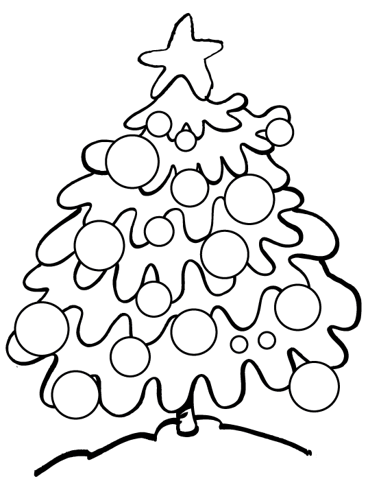 Coloring page: Christmas Tree (Objects) #167617 - Free Printable Coloring Pages
