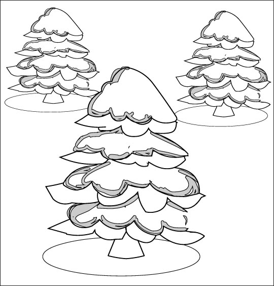 Coloring page: Christmas Tree (Objects) #167644 - Free Printable Coloring Pages
