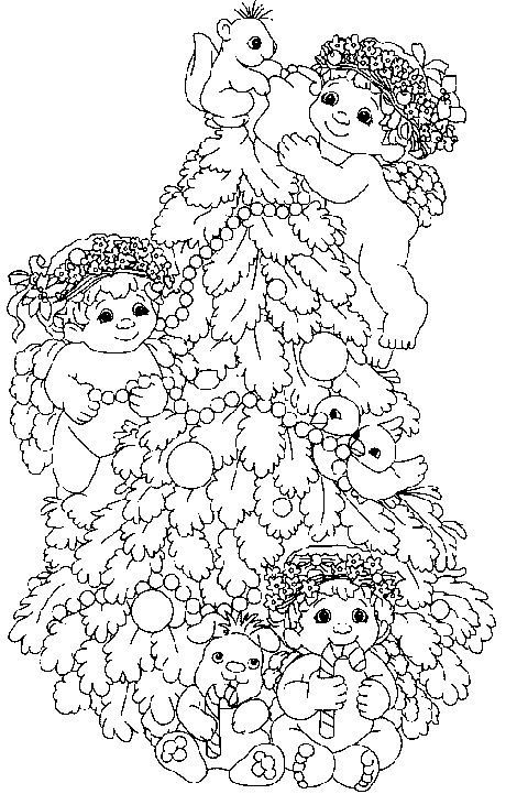Coloring page: Christmas Tree (Objects) #167650 - Free Printable Coloring Pages