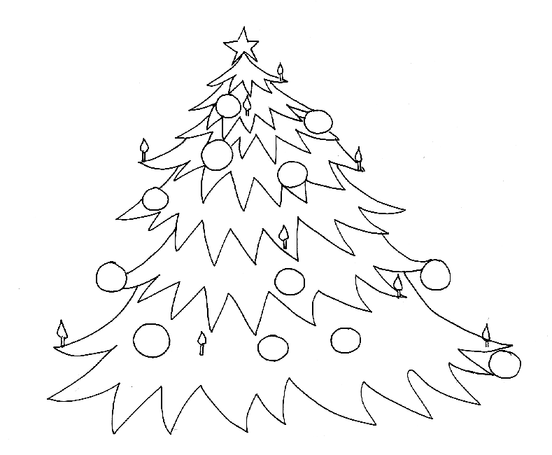 Coloring page: Christmas Tree (Objects) #167655 - Free Printable Coloring Pages