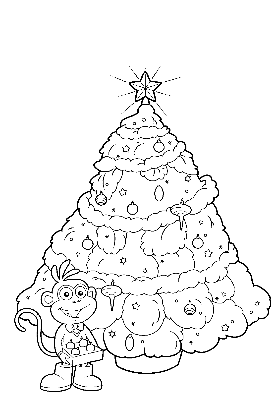 Coloring page: Christmas Tree (Objects) #167661 - Free Printable Coloring Pages