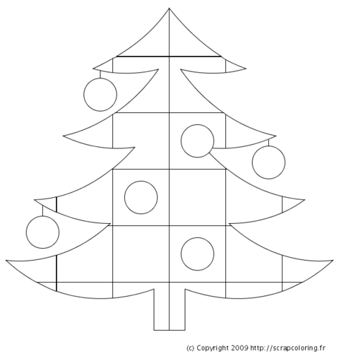 Coloring page: Christmas Tree (Objects) #167673 - Free Printable Coloring Pages