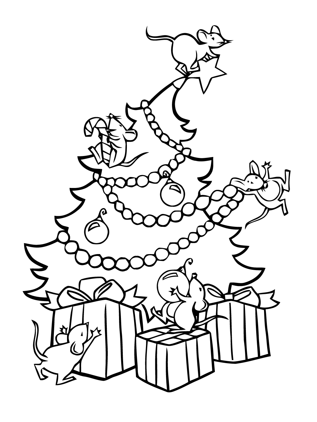 Coloring page: Christmas Tree (Objects) #167674 - Free Printable Coloring Pages
