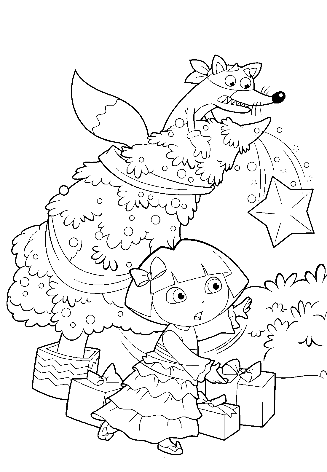 Coloring page: Christmas Tree (Objects) #167675 - Free Printable Coloring Pages