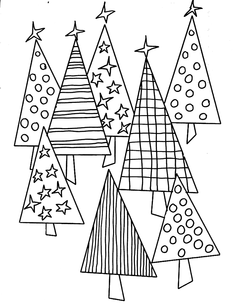 Coloring page: Christmas Tree (Objects) #167764 - Free Printable Coloring Pages