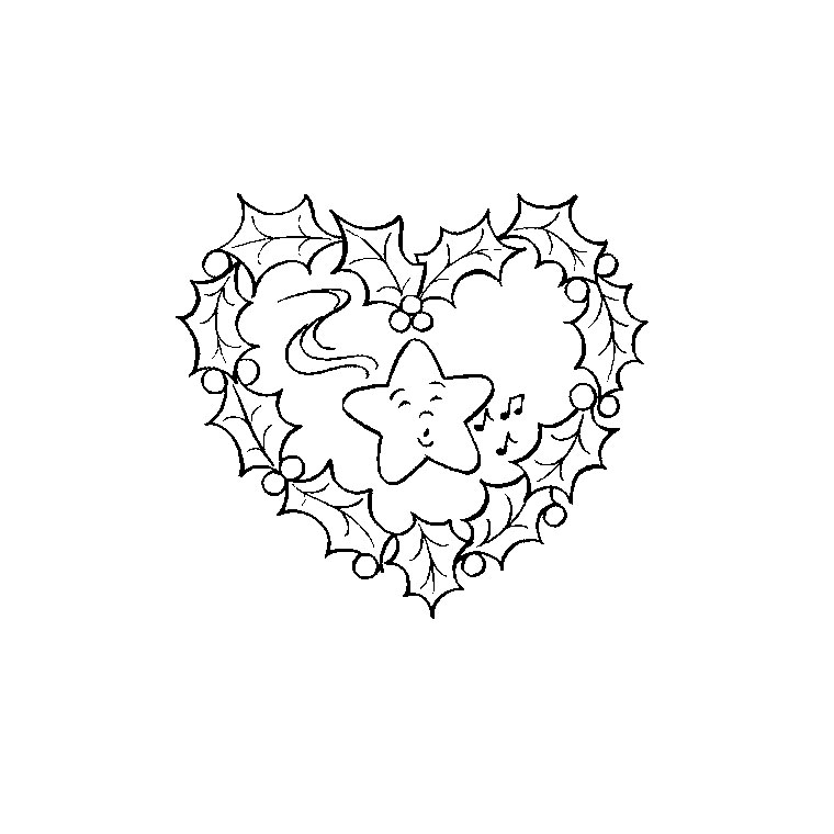 Coloring page: Christmas Wreath (Objects) #169326 - Free Printable Coloring Pages