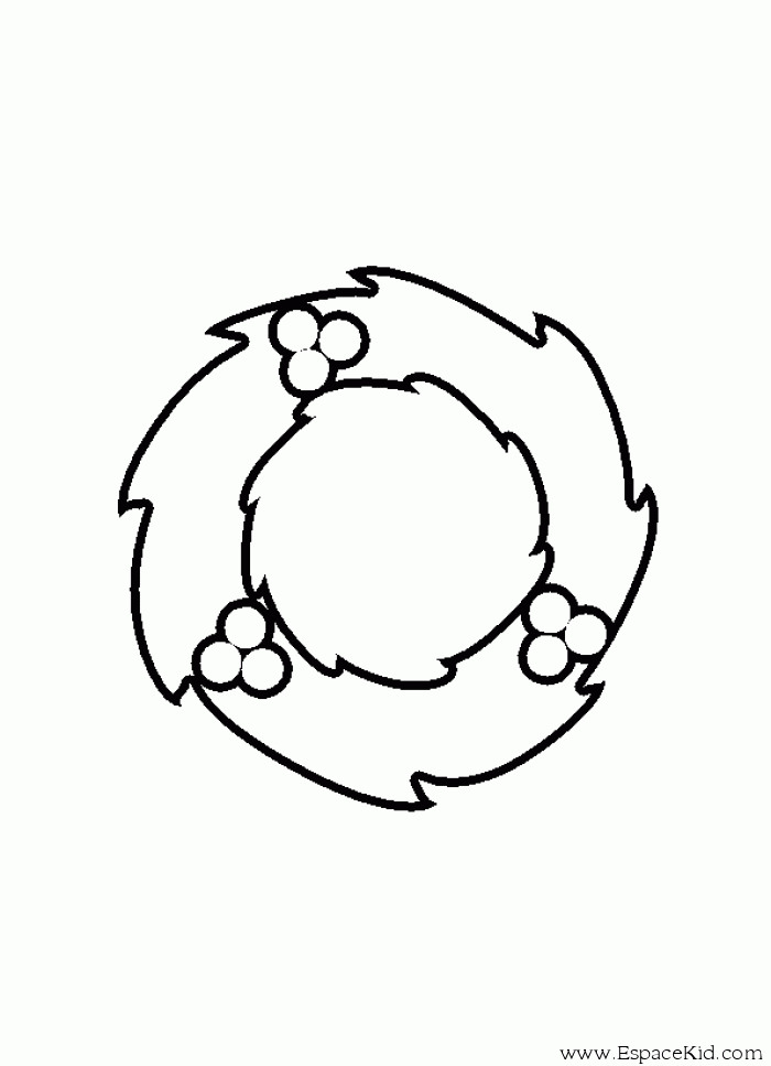 Coloring page: Christmas Wreath (Objects) #169348 - Free Printable Coloring Pages