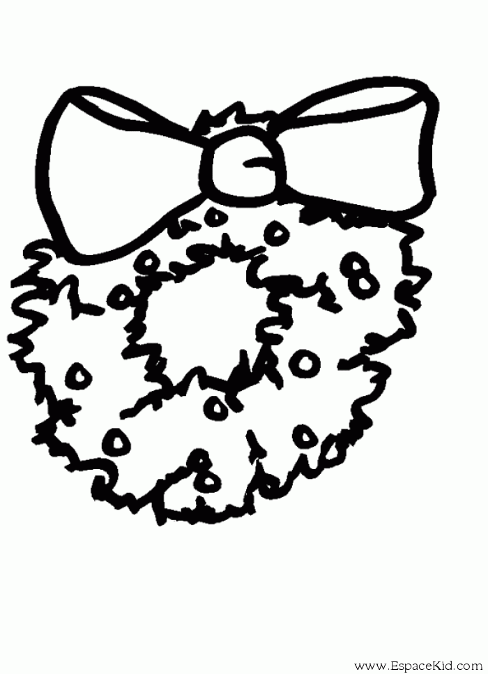 Coloring page: Christmas Wreath (Objects) #169380 - Free Printable Coloring Pages