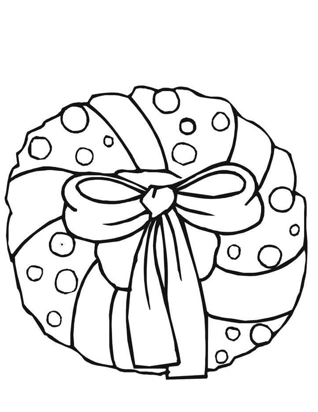 Coloring page: Christmas Wreath (Objects) #169386 - Free Printable Coloring Pages