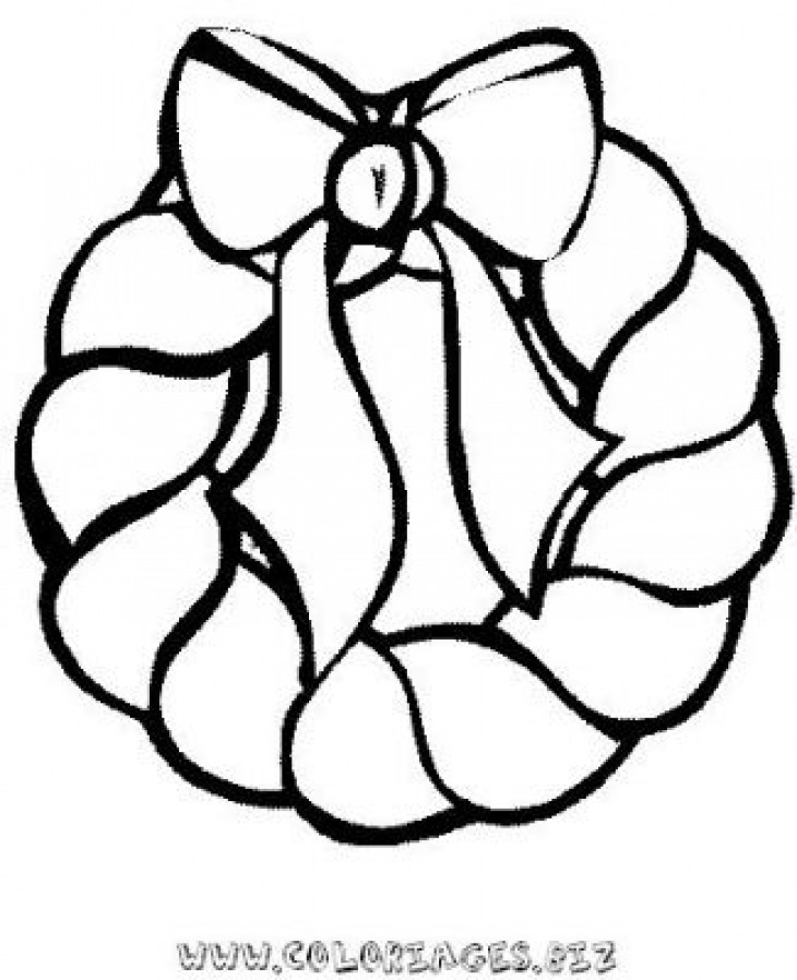 Coloring page: Christmas Wreath (Objects) #169403 - Free Printable Coloring Pages