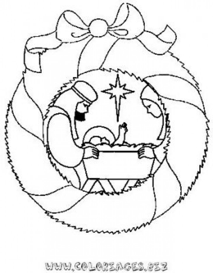 Coloring page: Christmas Wreath (Objects) #169405 - Free Printable Coloring Pages