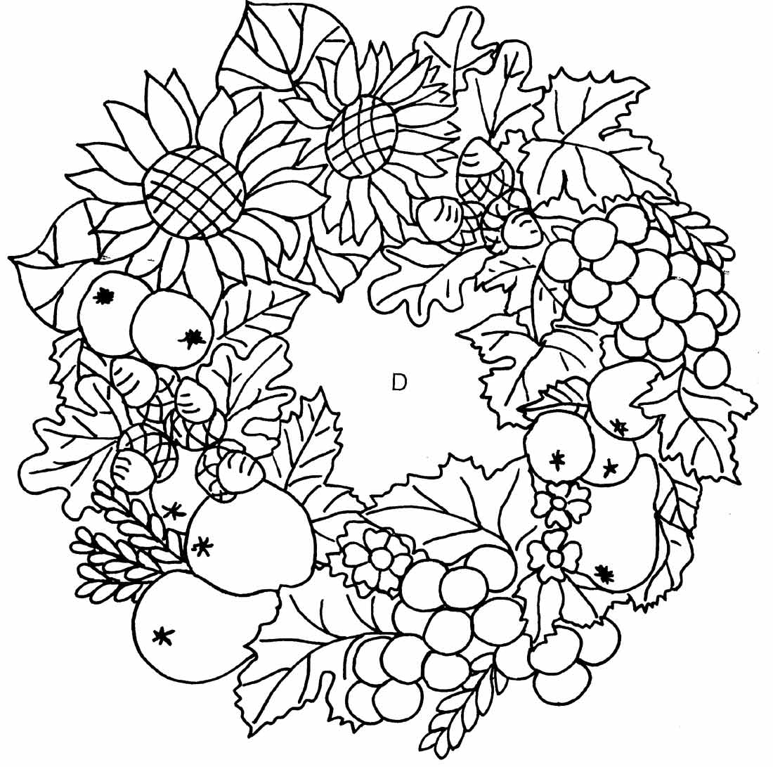 Coloring page: Christmas Wreath (Objects) #169431 - Free Printable Coloring Pages