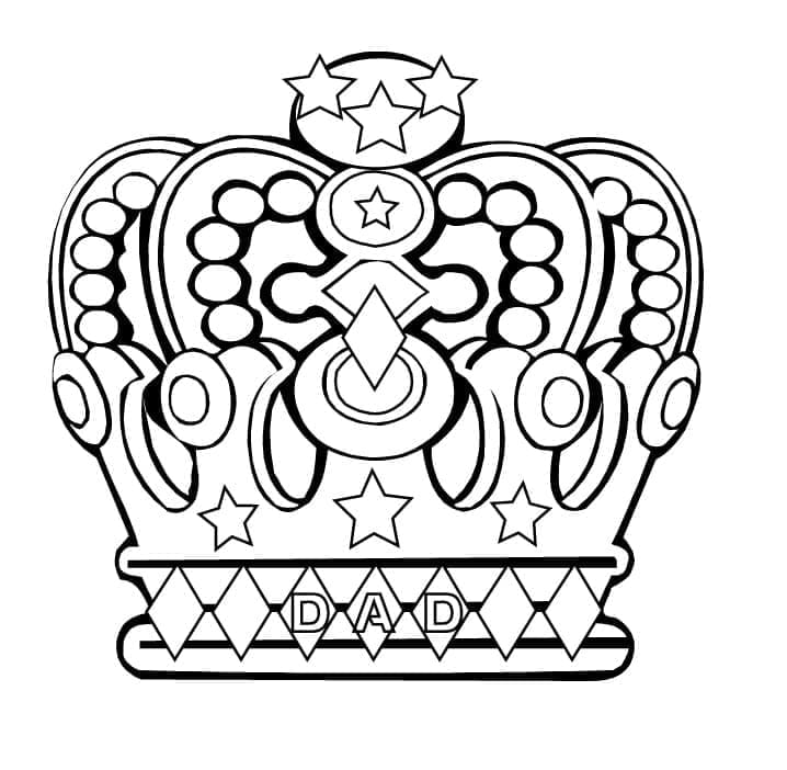 Free printable Crown coloring page #195943 from Objects collection